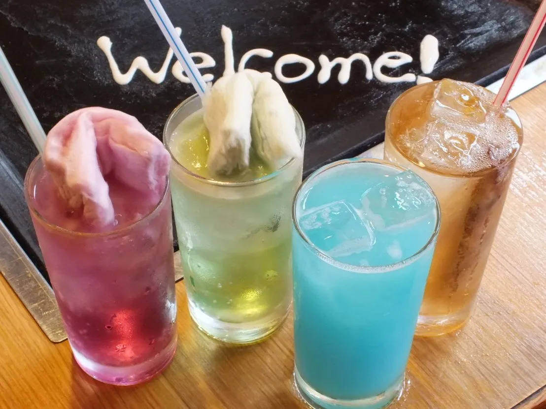 カラフルなオリジナルドリンク